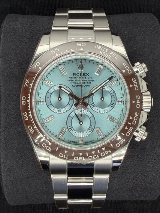 Rolex Daytona Platinum Ice Blue Diamond Dial 'Platona' 116506 | 2023 | 40mm