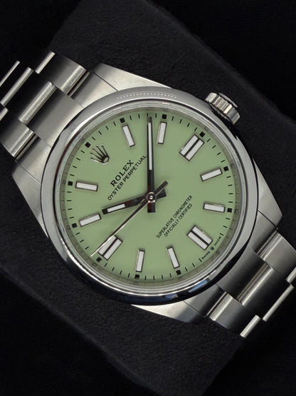 Rolex Oyster Perpetual 41 Pistachio Green Dial Oyster Bracelet 134300 | 2026 | 41mm