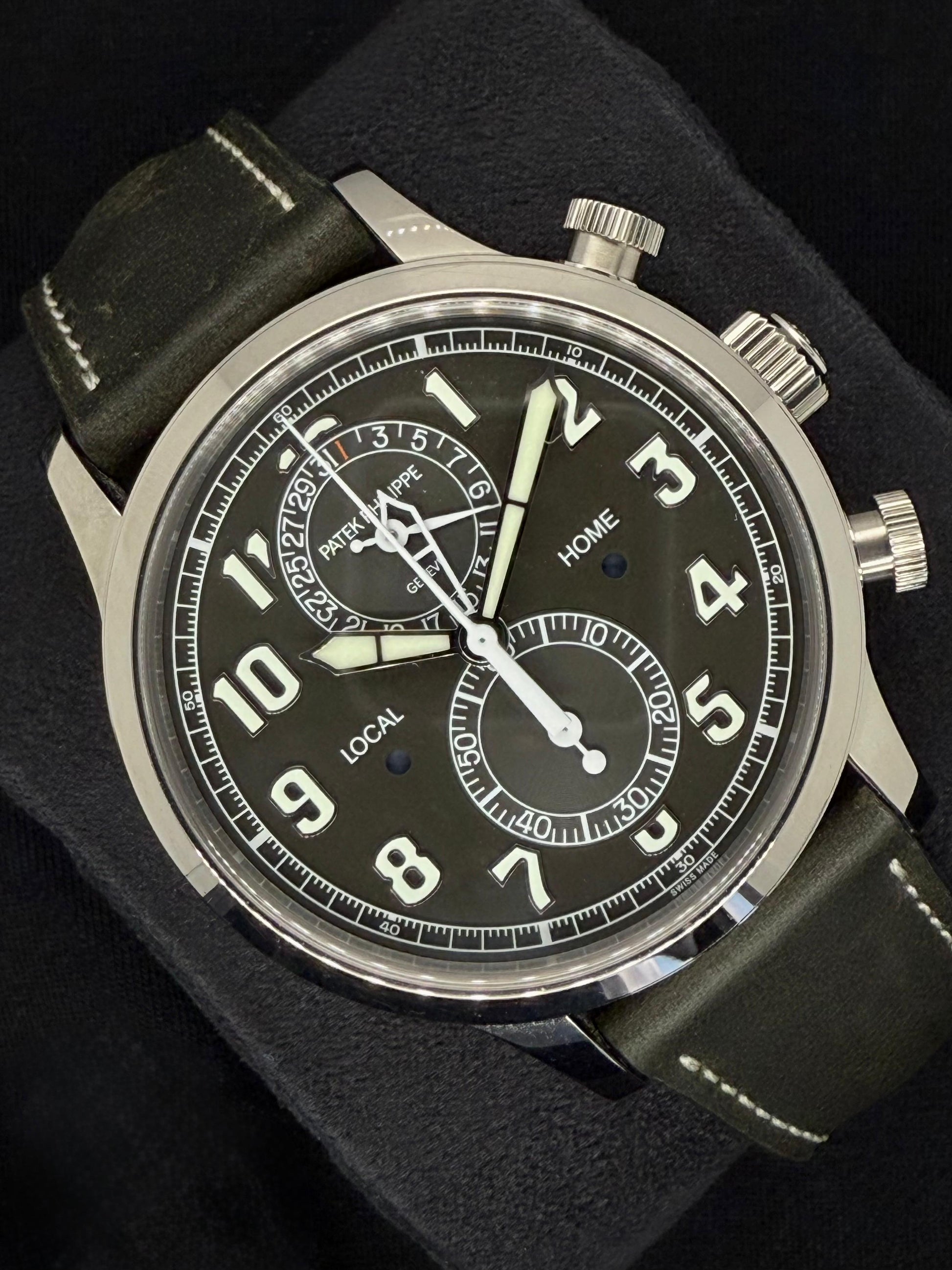 Patek Philippe Calatrava Complications White Gold Green Dial 5924G-010 side