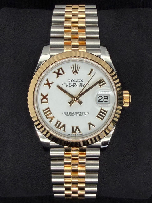 Rolex Datejust 31 Two Tone Yellow Gold White Roman Dial Jubilee 278273 | 2025 | 31mm