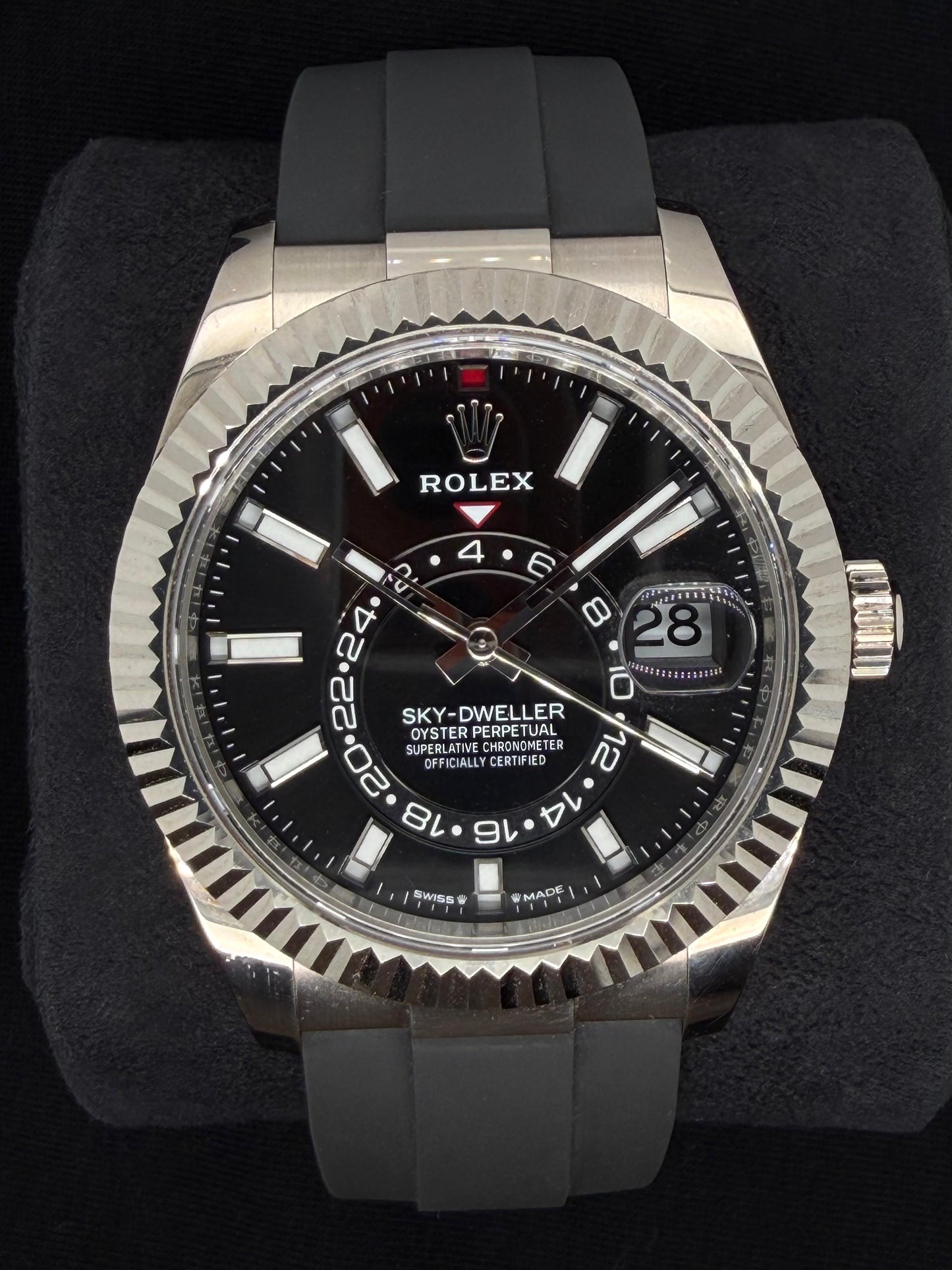 Rolex Sky-Dweller White Gold Black Dial Oysterflex 336239 | 2024 | 42mm