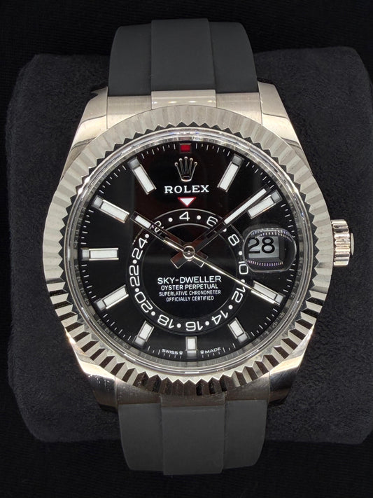 Rolex Sky-Dweller White Gold Black Dial Oysterflex 336239 | 2024 | 42mm