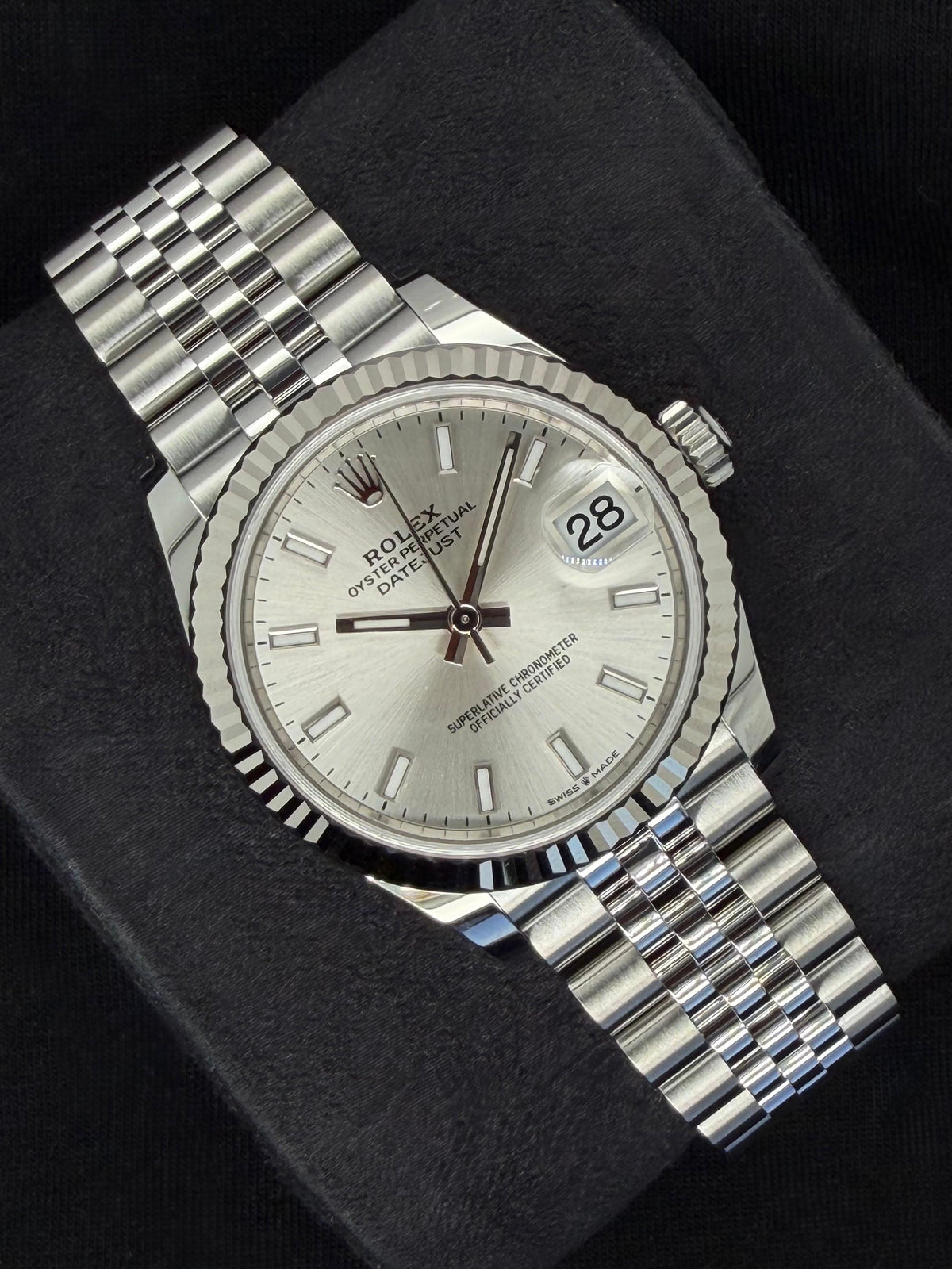 Rolex Datejust 31 Silver 'Sticks' Dial Jubilee 278274 | 2026 | 31mm