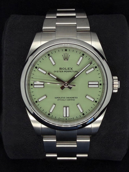 Rolex Oyster Perpetual 41 Pistachio Green Dial Oyster Bracelet 134300 | 2026 | 41mm