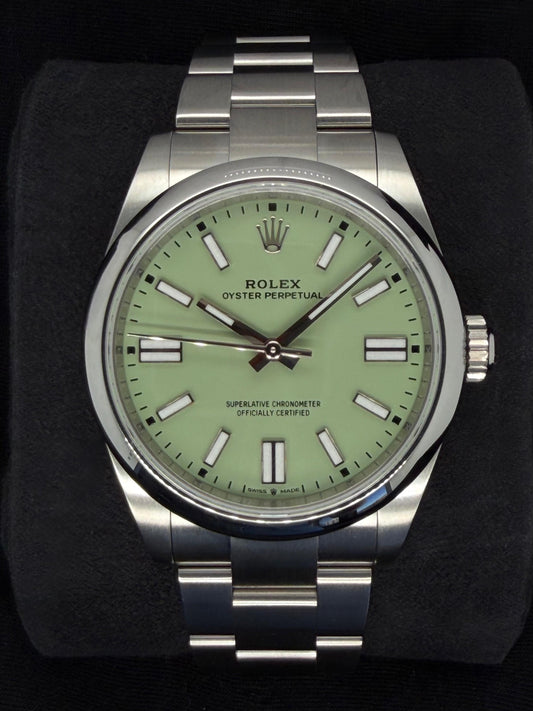 Rolex Oyster Perpetual 41 Pistachio Green Dial Oyster Bracelet 134300 | 2026 | 41mm