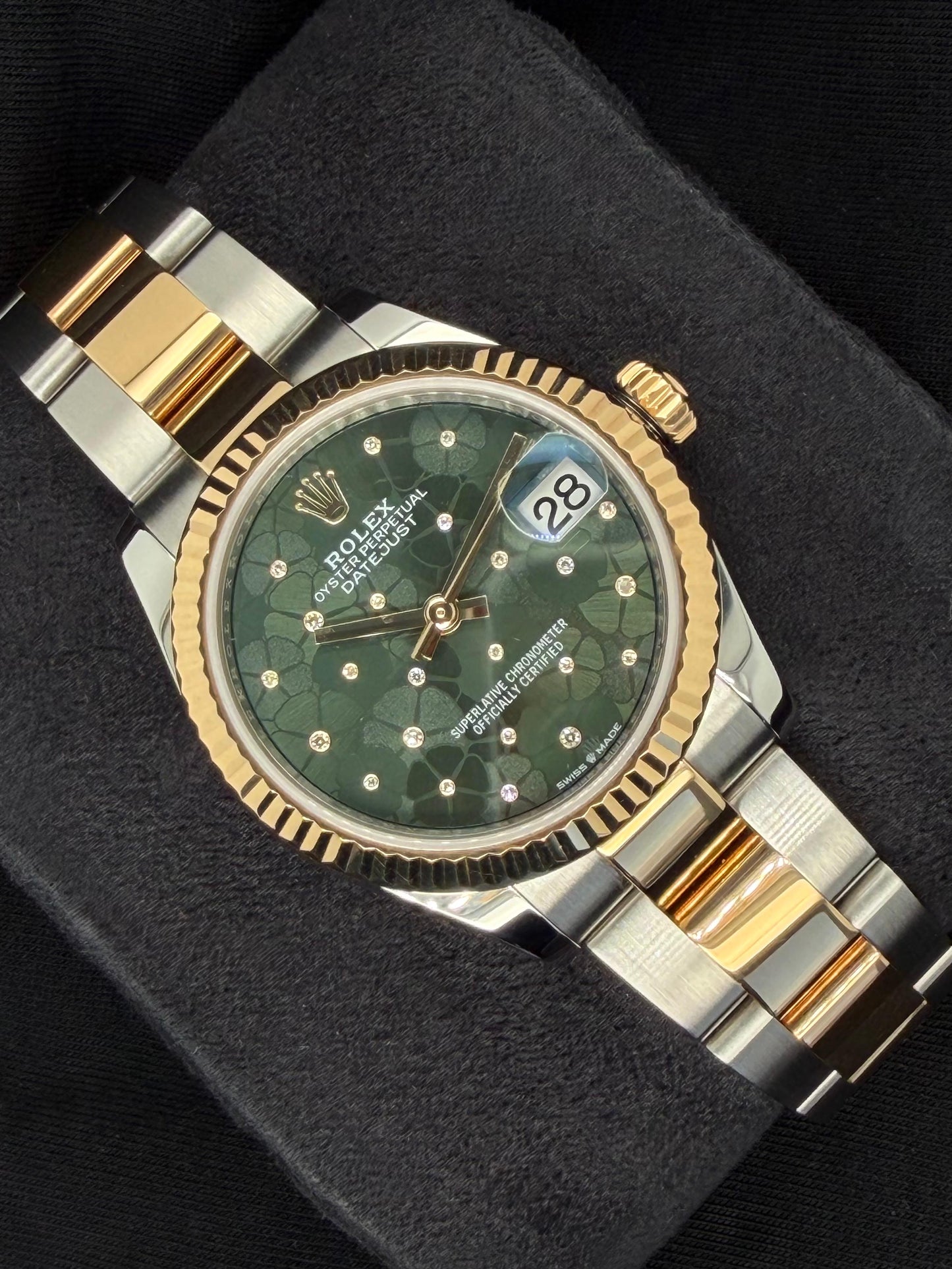 Rolex Datejust 31 Green Floral Motif Diamond Dial Two Tone 278273 | 2023 | 31mm