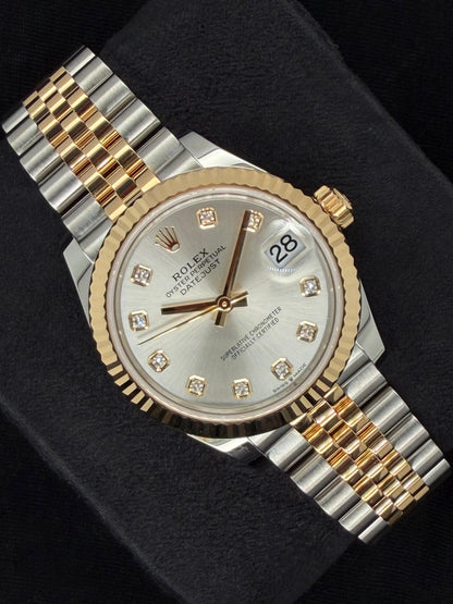 Rolex Datejust 31 Silver Diamond Dial Jubilee Two Tone 278273 | 2026 | 31mm