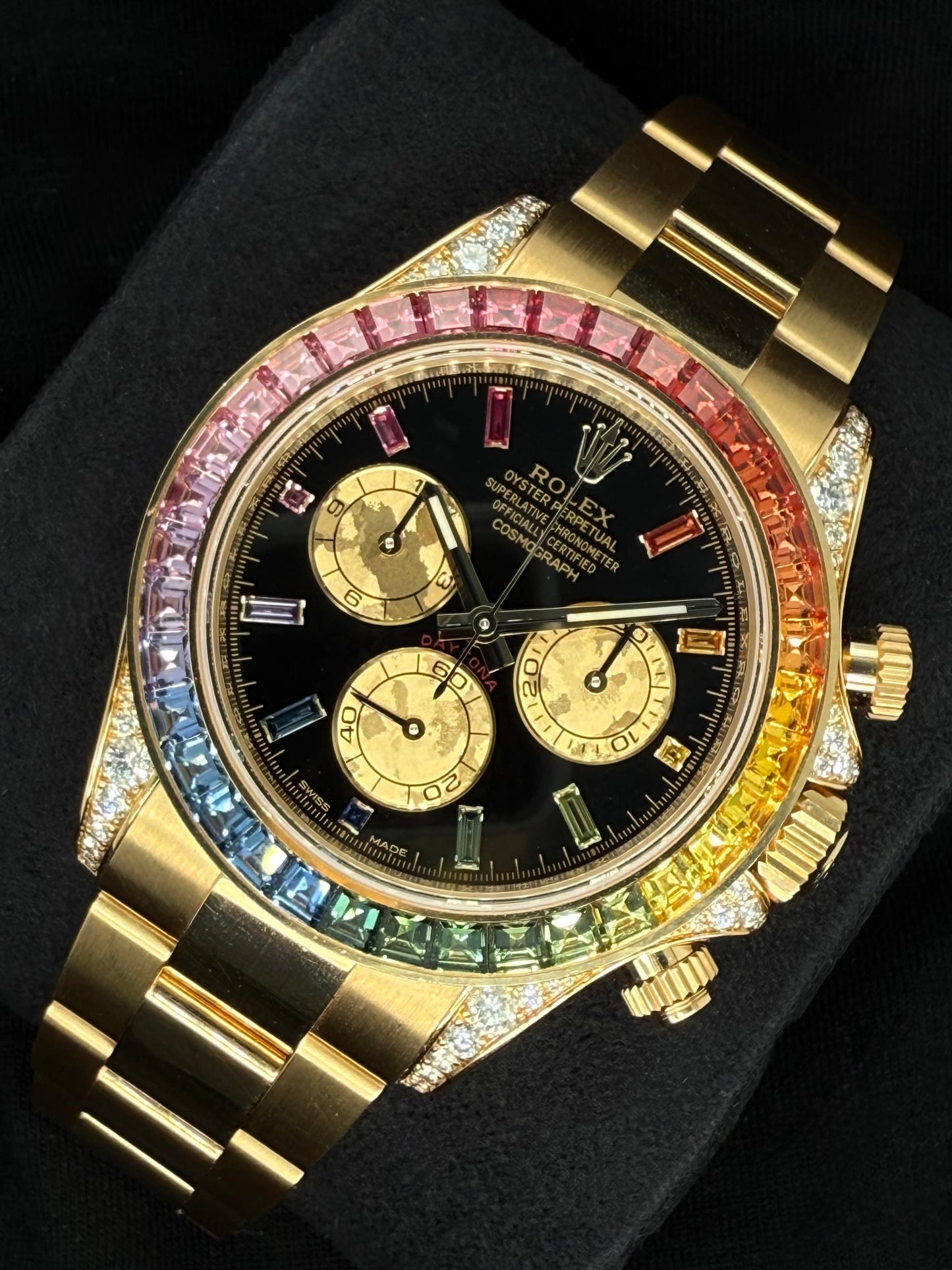 Rolex Daytona “Rainbow” Yellow Gold Black Dial 116598RBOW | 2024 | 40mm