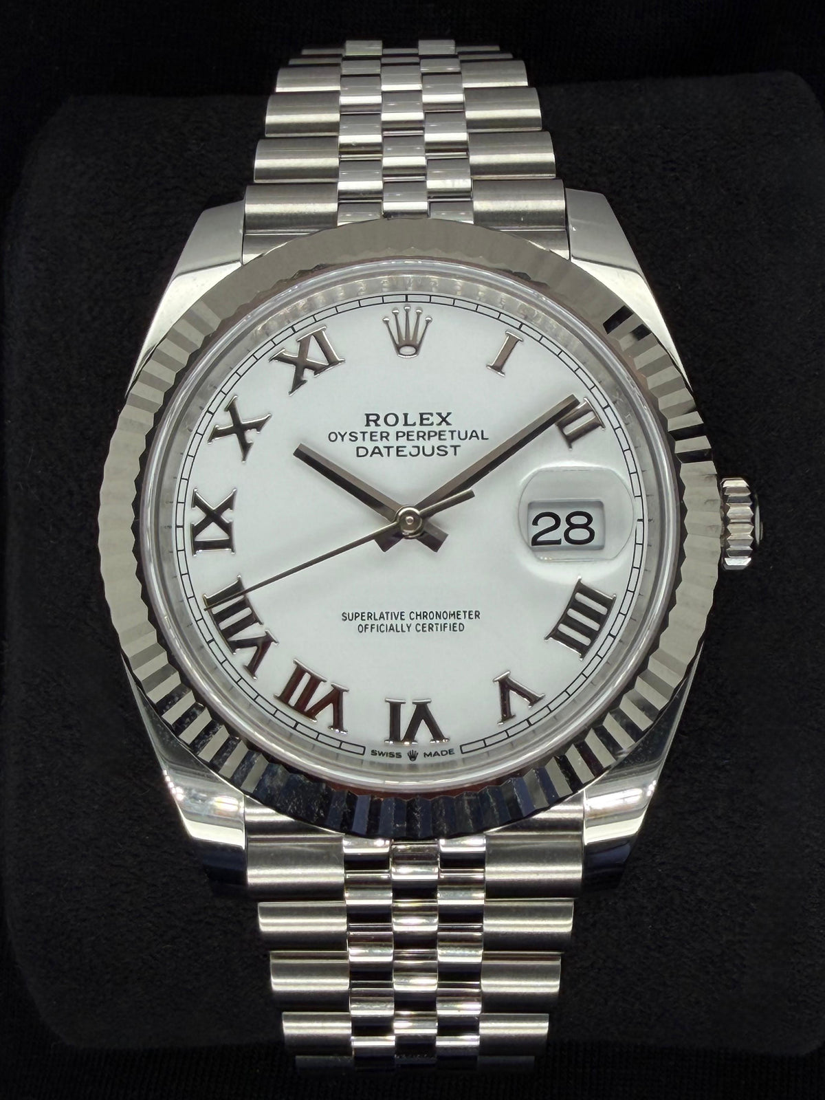 Rolex Datejust 41 White Roman Dial Jubilee 126334 | 2026 | 41mm