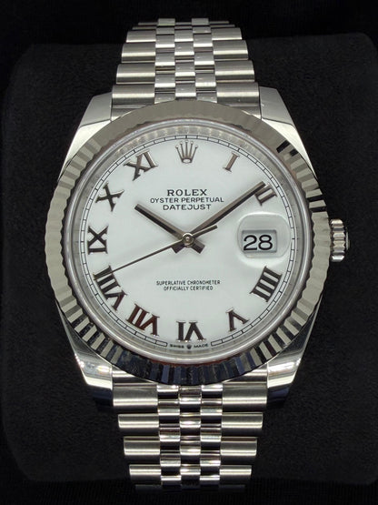 Rolex Datejust 41 White Roman Dial Jubilee 126334 | 2026 | 41mm