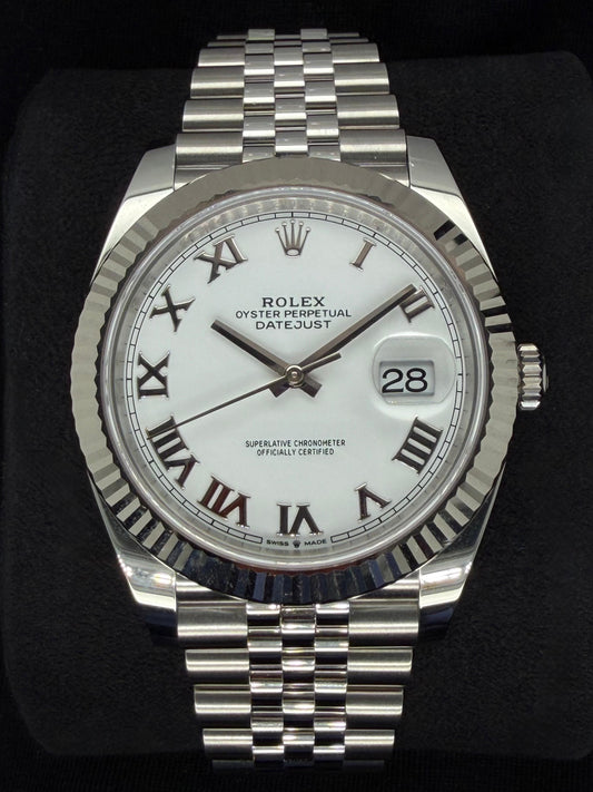 Rolex Datejust 41 White Roman Dial Jubilee 126334 | 2025 | 41mm