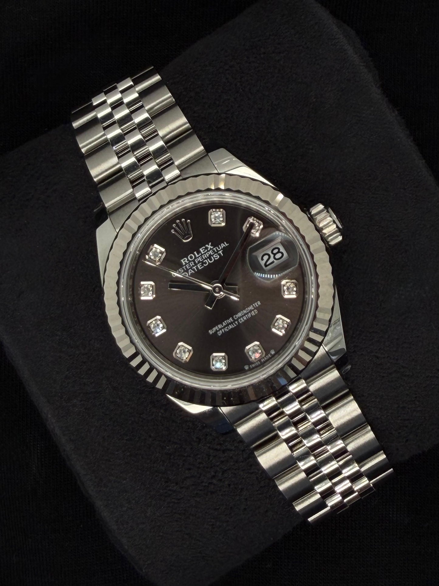 Rolex Datejust 28 Grey Slate Diamond Dial Jubilee 279174 | 2026 | 28mm