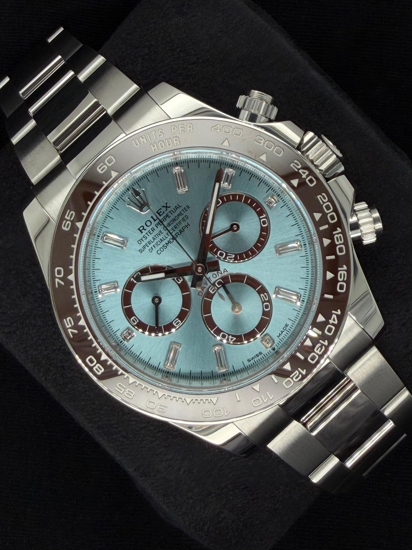 Rolex Daytona Platinum Ice Blue Baguette Diamond Dial 'Platona' 126506 | 2026 | 40mm