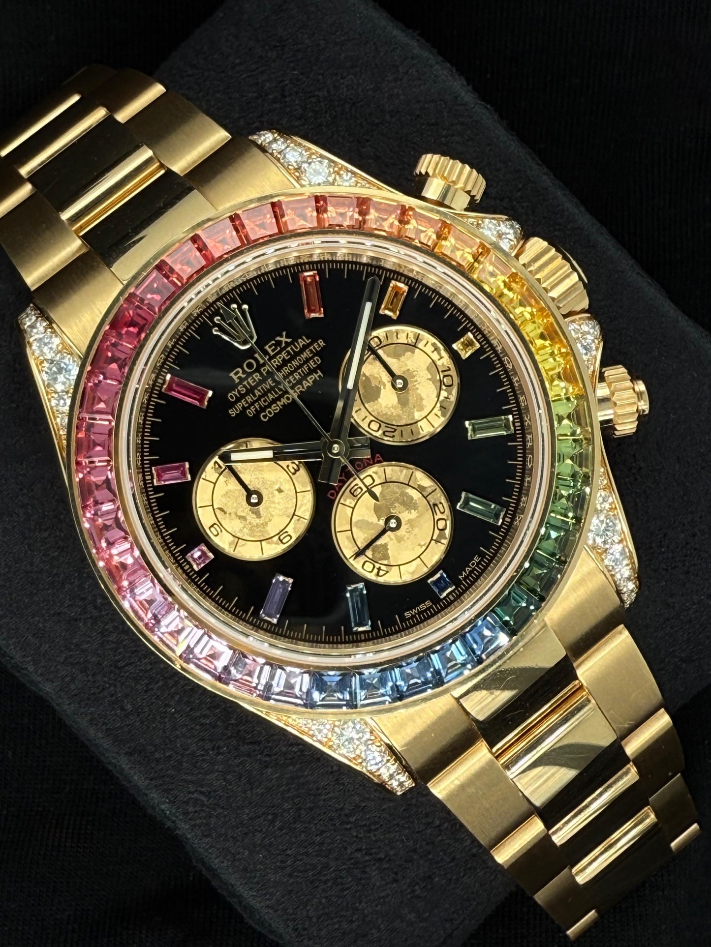 Rolex Daytona “Rainbow” Yellow Gold Black Dial 116598RBOW | 2024 | 40mm