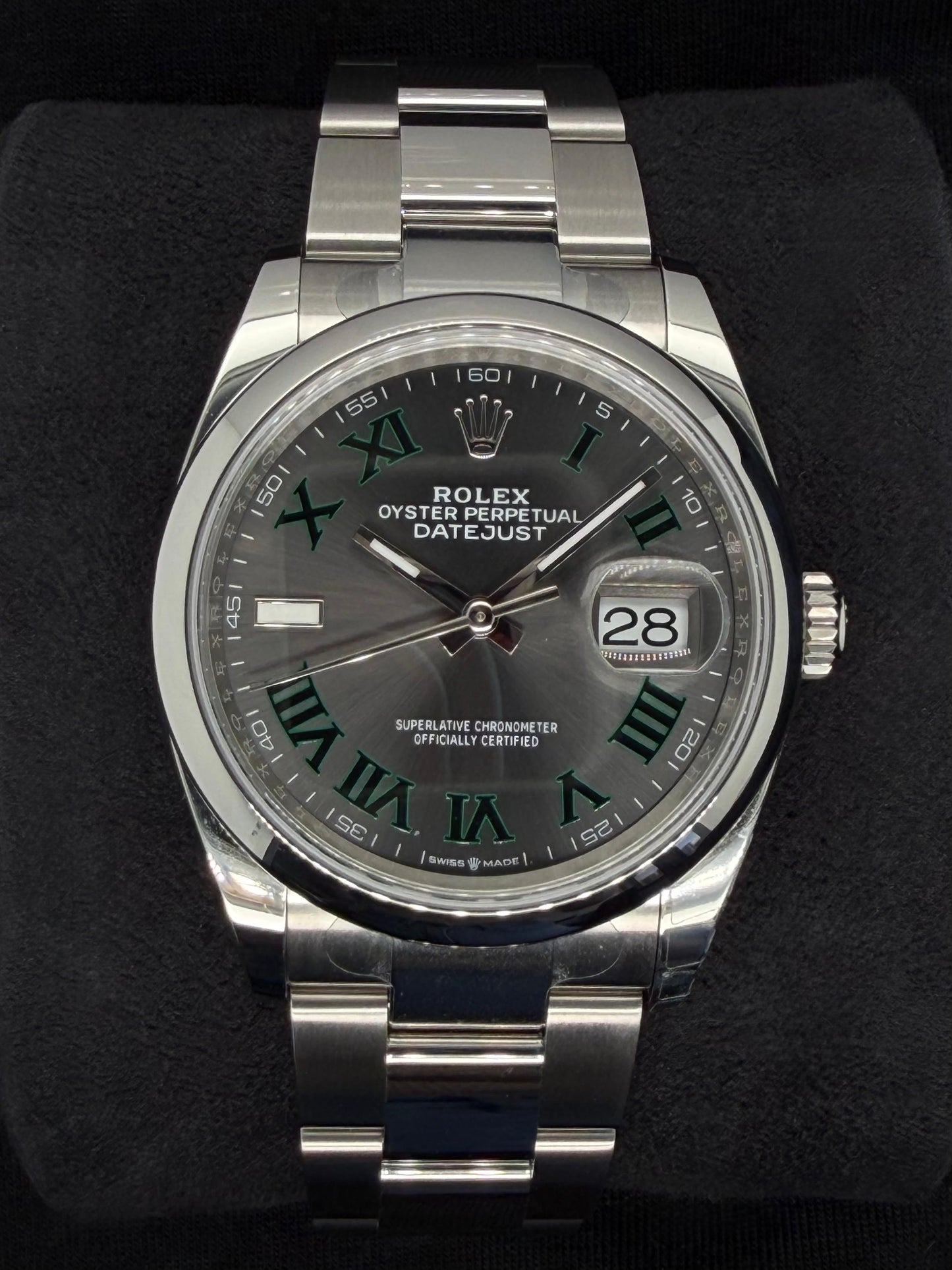 Rolex Datejust 36 Wimbledon Dial Smooth Bezel Oystersteel | 126200 | 2025 | 36mm