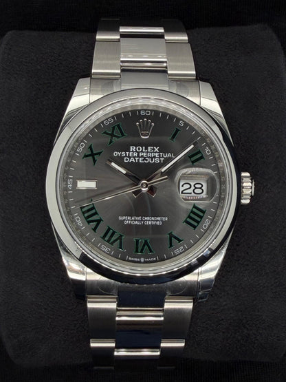 Rolex Datejust 36 Wimbledon Dial Smooth Bezel Oystersteel | 126200 | 2025 | 36mm