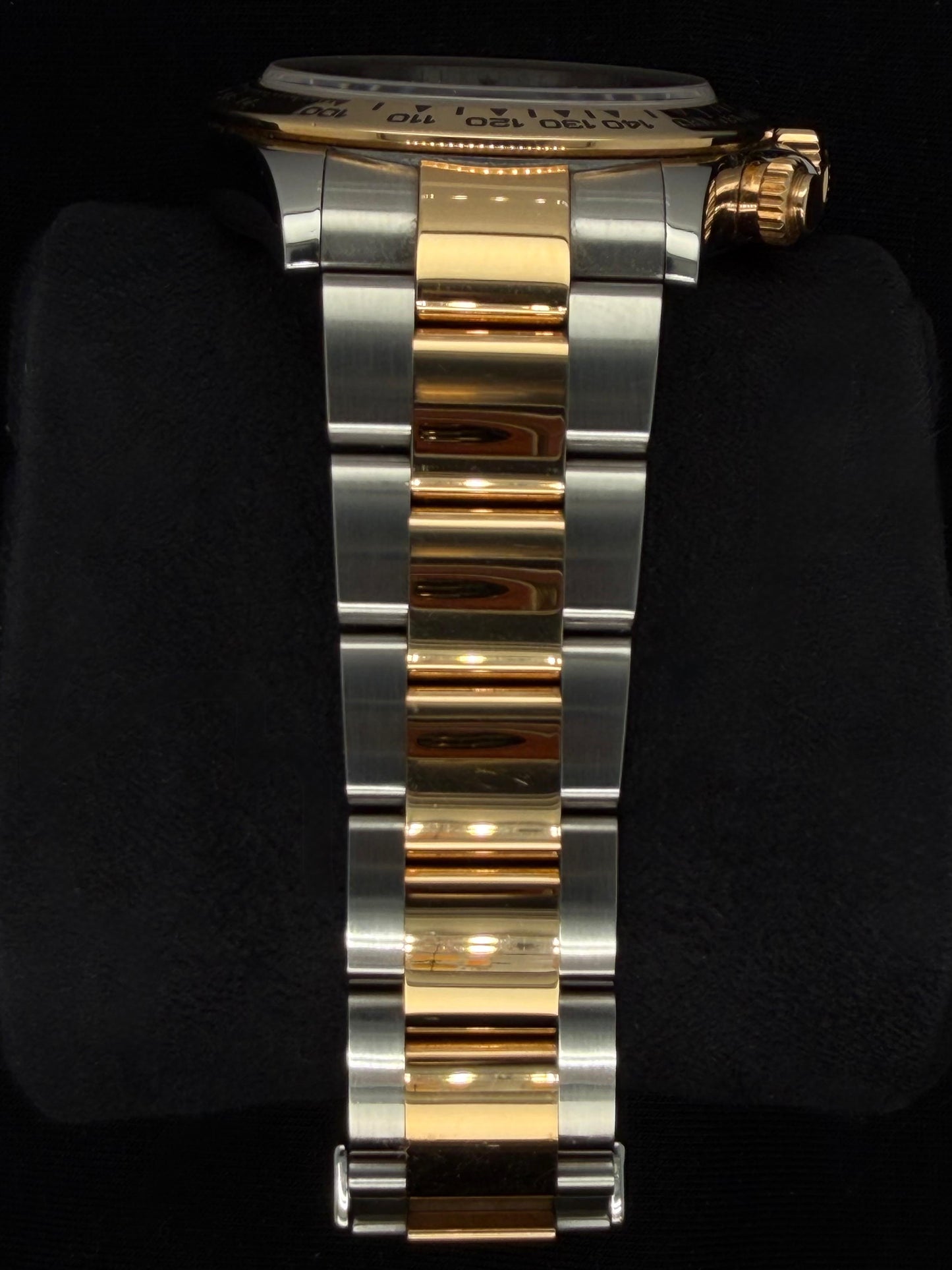 Rolex Daytona Cosmograph Two-Tone Yellow Gold Black Dial with Diamonds 116503 | 2017 | 40mm