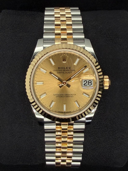Rolex Datejust 31 Two Tone Champagne 'Sticks' Dial Jubilee 278273 | 2026 | 31mm