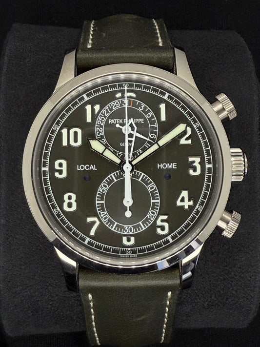 Patek Philippe Calatrava Complications White Gold Green Dial 5924G-010